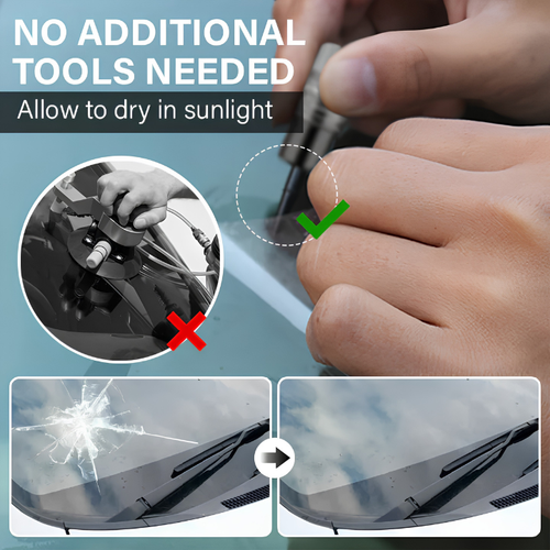 Crestwelly GlassFix — Windshield Chip & Crack Repair Kit