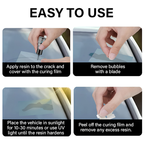 Crestwelly GlassFix — Windshield Chip & Crack Repair Kit